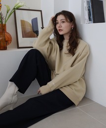 ENC（エンク）の「sleeve ENC logo wool lining sweat / 裏起毛ENCロゴ刺繍スウェット（スウェット）」