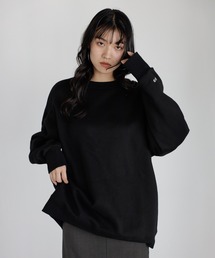 sleeve ENC logo wool lining sweat / 裏起毛ENCロゴ刺繍スウェット