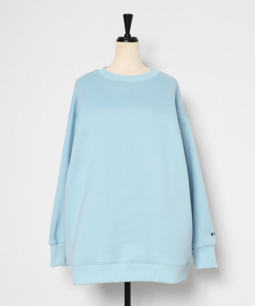 トレーナー スウェット sleeve ENC logo wool lining sweat / 裏起毛ENCロゴ刺繍スウェット レディース sleeve ENC logo wool lining sweat / 裏起毛ENCロゴ刺繍