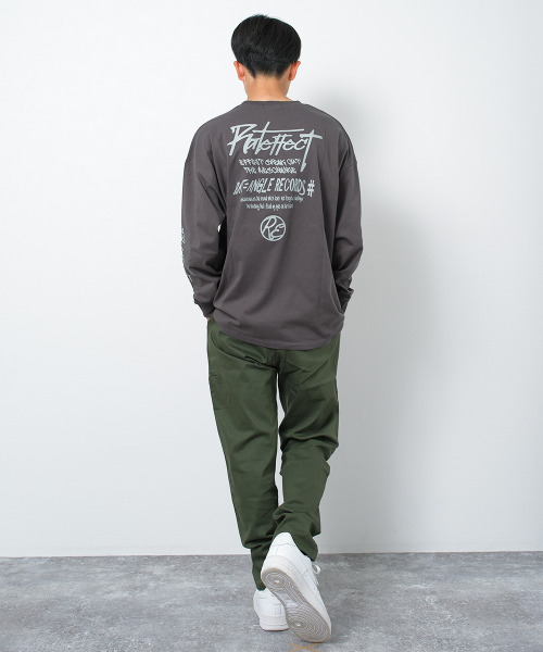 RAT EFFECT(ラットエフェクト)の「ストリート袖ロゴスーパービッグロングTシャツ(Tシャツ/カットソー・キッズ・オフホワイト/チャコールグレー/ブラック/ライトグレー・130/140/150/160/170)」の13枚目の写真