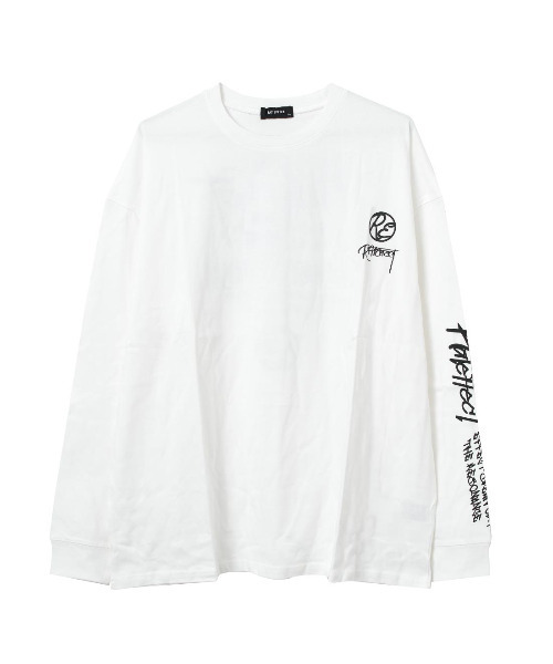 RAT EFFECT(ラットエフェクト)の「ストリート袖ロゴスーパービッグロングTシャツ(Tシャツ/カットソー・キッズ・オフホワイト/チャコールグレー/ブラック/ライトグレー・130/140/150/160/170)」の18枚目の写真