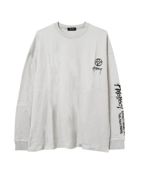 RAT EFFECT(ラットエフェクト)の「ストリート袖ロゴスーパービッグロングTシャツ(Tシャツ/カットソー・キッズ・オフホワイト/チャコールグレー/ブラック/ライトグレー・130/140/150/160/170)」の21枚目の写真
