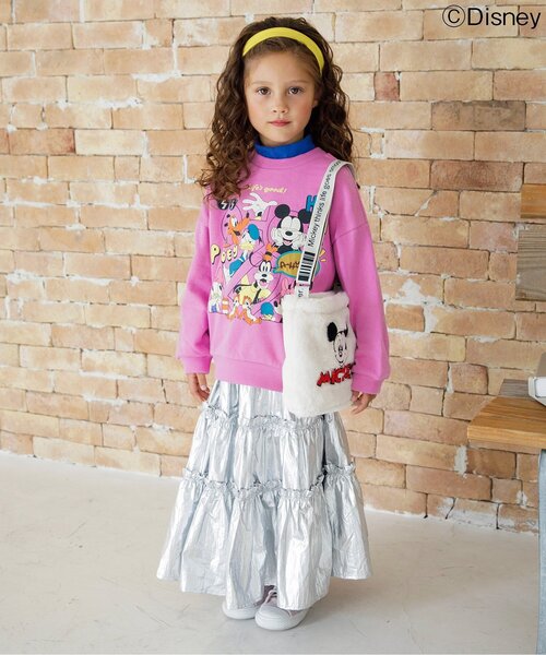 Disney（ディズニー）の「WEB限定 ディズニーキャラクター/ショルダーバッグ（ショルダーバッグ・キッズ・ブラック/グリーン/アイボリー・FREE）」の6枚目の写真