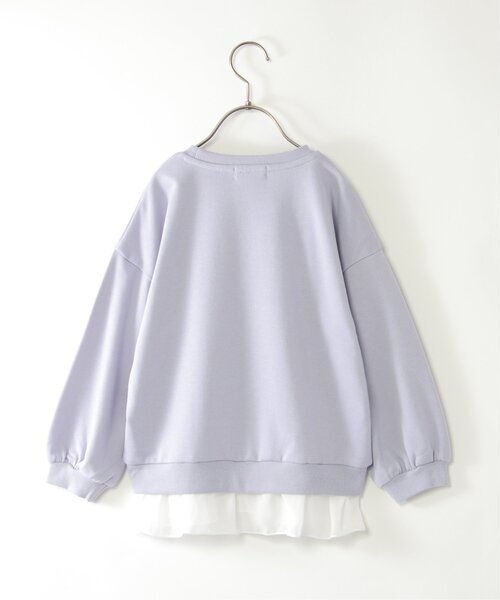 ikka（イッカ）の「裾シフォンミニロゴ刺繍プルオーバー（120~160cm）（スウェット・キッズ・ベージュ/ダークラベンダー/ダークグレー・140/150/160/130/120）」の14枚目の写真