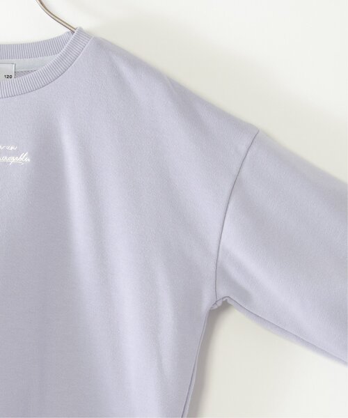 ikka（イッカ）の「裾シフォンミニロゴ刺繍プルオーバー（120~160cm）（スウェット・キッズ・ベージュ/ダークラベンダー/ダークグレー・140/150/160/130/120）」の4枚目の写真