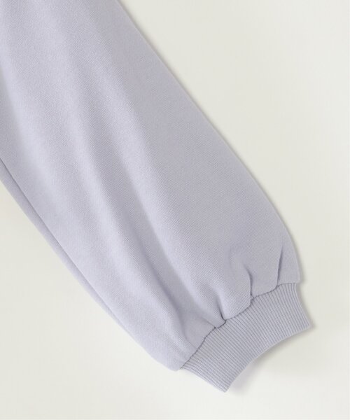 ikka（イッカ）の「裾シフォンミニロゴ刺繍プルオーバー（120~160cm）（スウェット・キッズ・ベージュ/ダークラベンダー/ダークグレー・140/150/160/130/120）」の5枚目の写真