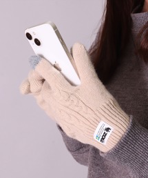 moz（モズ）の「(LF)【moz】ケーブルニット × モールニット 手袋