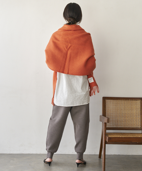 ■plage■ラブアンカンクリ■PocketShawlUniショール■ストール■ UNI pocket shawl（melange beige） – LAPUAN KANKURIT（ラプ