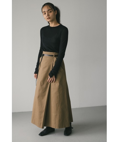 STYLEMIXER（スタイルミキサー）の「スリットスリーブスムースニット（ニット/セーター・レディース・アイボリー/レッド/グレー/ブラック・FREE）」の14枚目の写真