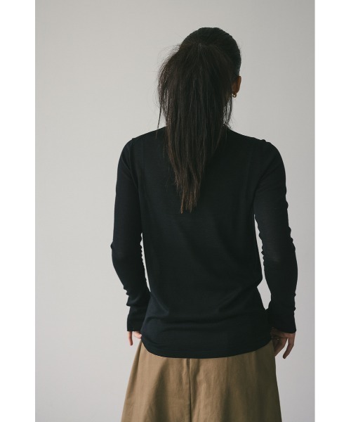 STYLEMIXER（スタイルミキサー）の「スリットスリーブスムースニット（ニット/セーター・レディース・アイボリー/レッド/グレー/ブラック・FREE）」の17枚目の写真