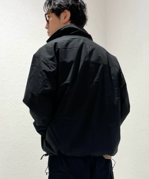 NAVY（ネイビー）の「NAVY SOLOTEX(R)使用 裏シャギースタンドジャケット（ブルゾン・メンズ・グレー/ブラック/カーキ・M/L/XL/XXL）」の18枚目の写真