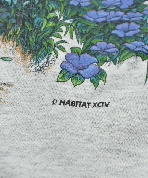 VINTAGE（ヴィンテージ）の「【ヴィンテージ古着】90's HABITAT ライオン アニマルプリントTシャツ USA製（Tシャツ/カットソー・メンズ・グレー・LARGE）」の6枚目の写真