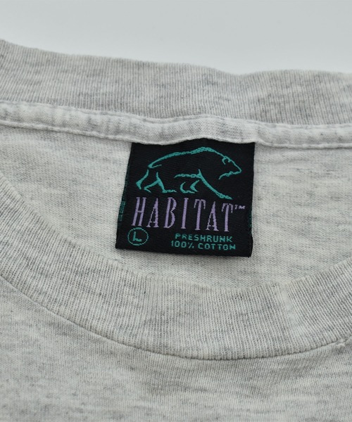 VINTAGE（ヴィンテージ）の「【ヴィンテージ古着】90's HABITAT ライオン アニマルプリントTシャツ USA製（Tシャツ/カットソー・メンズ・グレー・LARGE）」の4枚目の写真