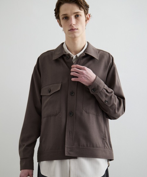 COS ブルゾン　ダークブラウン×パープル COS ブルゾン ダークブラウン×パープル COS ブラウン ブルゾン