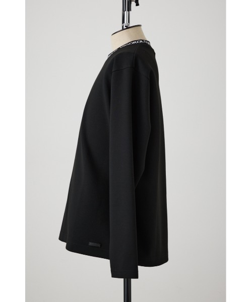 AZUL by moussy（アズールバイマウジー）の「ネックジャガードベーシックトップス（スウェット・メンズ・ホワイト/ブラック・SMALL/LARGE/MEDIUM）」の13枚目の写真
