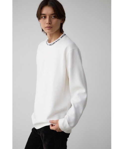 セール】ネックジャガードベーシックトップス（スウェット）｜AZUL BY