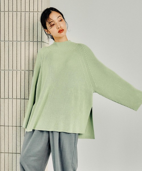 セール】7ゲージラグランリブハイネックプルオーバー 149829（ニット