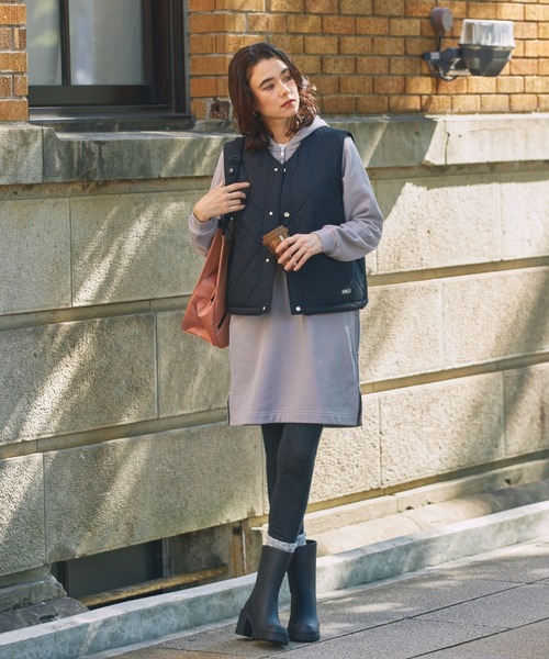 AIGLE 厚底 ボリュームソール 完全防水 モンソー ハイヒールラバーブーツ（レインシューズ）