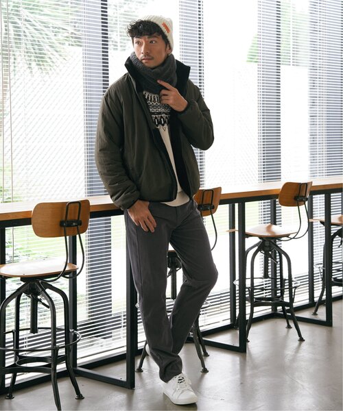 ikka(イッカ)の「【親子コーデ】リバーシブルナイロンフリースブルゾン(ブルゾン・メンズ・ブラック/オリーブ/ベージュ・M/L/XL/S)」の9枚目の写真