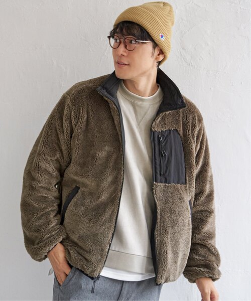 ikka(イッカ)の「【親子コーデ】リバーシブルナイロンフリースブルゾン(ブルゾン・メンズ・ブラック/オリーブ/ベージュ・M/L/XL/S)」の19枚目の写真