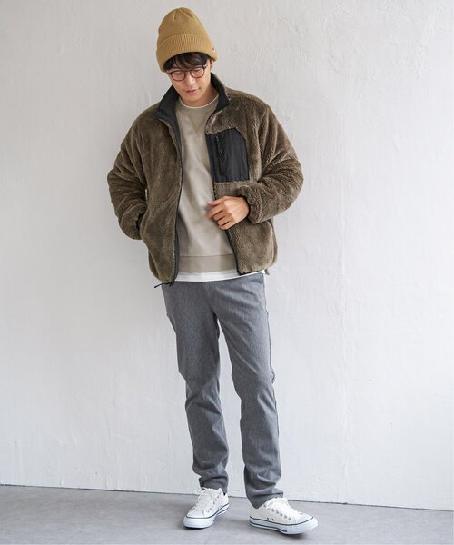 ikka(イッカ)の「【親子コーデ】リバーシブルナイロンフリースブルゾン(ブルゾン・メンズ・ブラック/オリーブ/ベージュ・M/L/XL/S)」の20枚目の写真