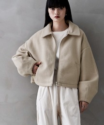 ボリュームスリーブショートブルゾン