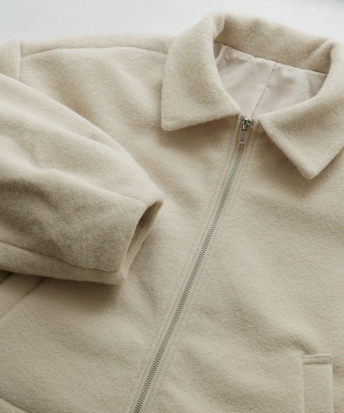 etoll.（エトル）の「ボリュームスリーブショートブルゾン（ブルゾン・レディース・チャコール/ブラック/グレイッシュベージュ・M）」の7枚目の写真