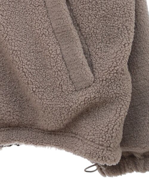 Green　Parks（グリーンパークス）の「リバーシブルコンビボアブルゾン（ブルゾン・レディース・グレイッシュベージュ/サックスブルー/ホワイト系その他2・FREE）」の8枚目の写真