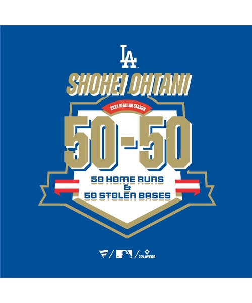 MLB Los Angeles Dodgers／大谷翔平 ロサンゼルス・ドジャース ネーム＆ナンバーＴシャツ 50-50 ver.（Tシャツ/カットソー）｜MLB（メジャーリーグベースボール）