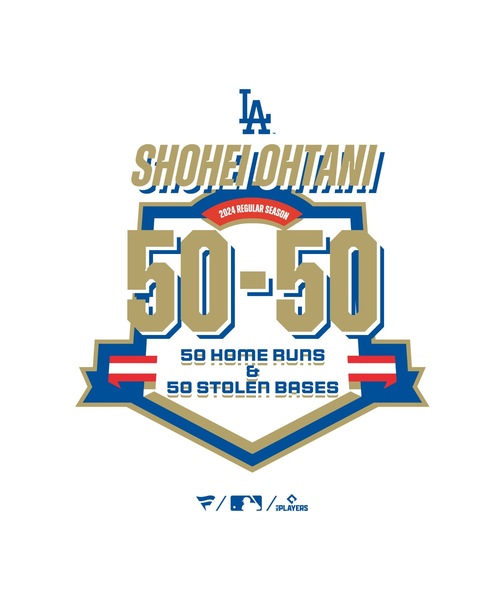 MLB Los Angeles Dodgers／大谷翔平 ロサンゼルス・ドジャース ネーム＆ナンバーＴシャツ 50-50 ver.（Tシャツ/カットソー）｜MLB（メジャーリーグベースボール）