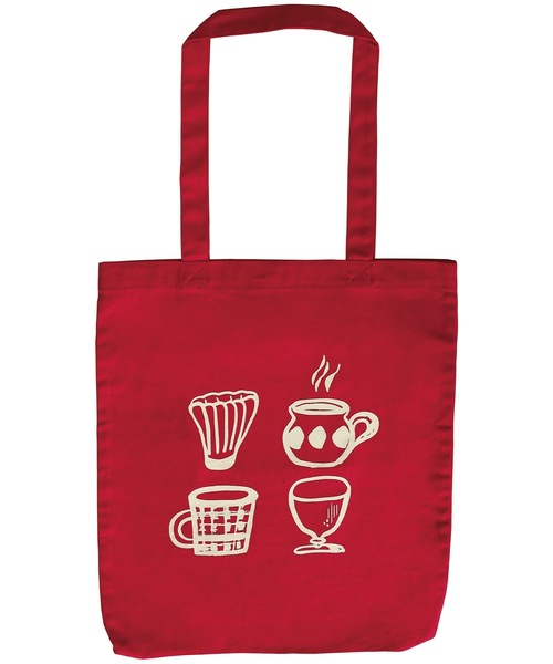 contra bo nepre(コントラ ボ ネプレ )の「【contra bo nepre/コントラ ボ ネプレ】トートバッグ decorer tote tea time(トートバッグ・レディース・レッド・FREE)」の4枚目の写真