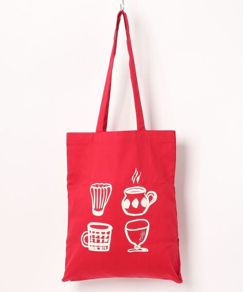 contra bo nepre(コントラ ボ ネプレ )の「【contra bo nepre/コントラ ボ ネプレ】トートバッグ decorer tote tea time(トートバッグ・レディース・レッド・FREE)」の3枚目の写真