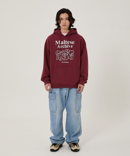 WaiKei(ワイケイ)の「【UNISEX】Wai Kei/マルチーズラインフーディー(ウラケ)(パーカー・レディース・アイボリー/スカイブルー/ボルドー・MEDIUM/LARGE)」の21枚目の写真