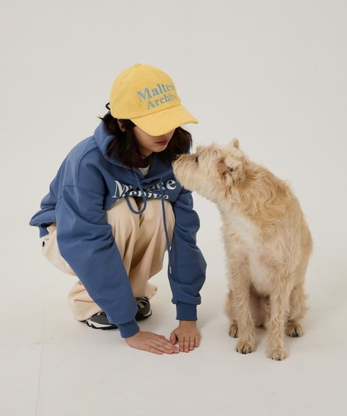 WaiKei(ワイケイ)の「【UNISEX】Wai Kei/マルチーズラインフーディー(ウラケ)(パーカー・レディース・アイボリー/スカイブルー/ボルドー・MEDIUM/LARGE)」の4枚目の写真