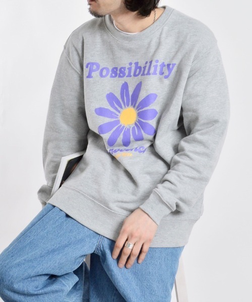 MODISH GAZE（モディシュガゼ）の「【MODISH GAZE】裏毛スウェット デイジー（スウェット・メンズ・MD.GRY/Black/Navy・L/XL）」の19枚目の写真