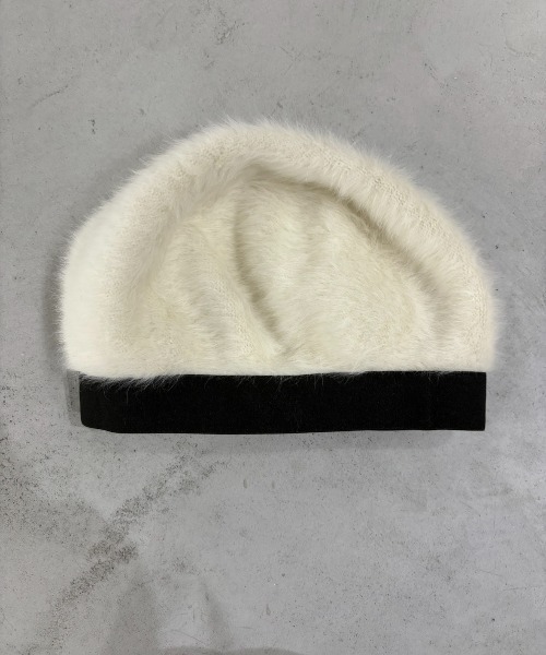 paravion（パラビオン）の「シャギーベレー帽（ハンチング/ベレー帽・レディース・ブラック/ホワイト・FREE）」の6枚目の写真