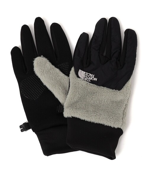 THE NORTH FACE(ザノースフェイス)の「THE NORTH FACE :DENALI ETIP フリース グローブ(手袋・メンズ・ブラック/グレー/イエロー・ONE SIZE)」の3枚目の写真