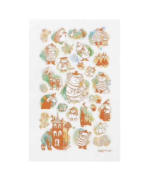 MOOMIN（ムーミン）の「MOOMIN ムーミン カラー転写シール（ステッカー/テープ・レディース・レッド/オレンジ/ブルー/グリーン・FREE）」の4枚目の写真