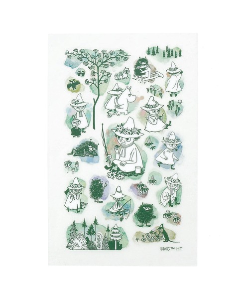 MOOMIN（ムーミン）の「MOOMIN ムーミン カラー転写シール（ステッカー/テープ・レディース・レッド/オレンジ/ブルー/グリーン・FREE）」の2枚目の写真