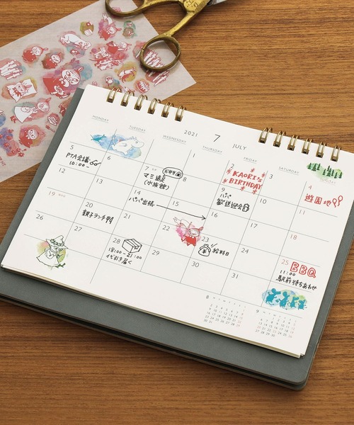 MOOMIN（ムーミン）の「MOOMIN ムーミン カラー転写シール（ステッカー/テープ・レディース・レッド/オレンジ/ブルー/グリーン・FREE）」の8枚目の写真