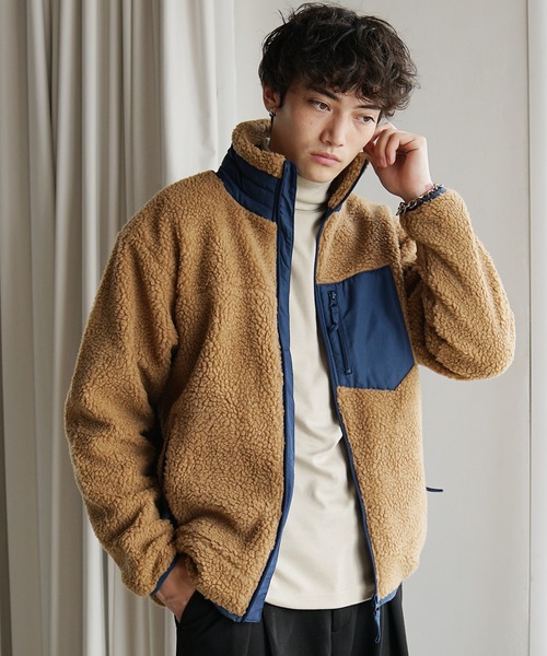 MinoriTY select】シープボアジップアップブルゾン ジャケット