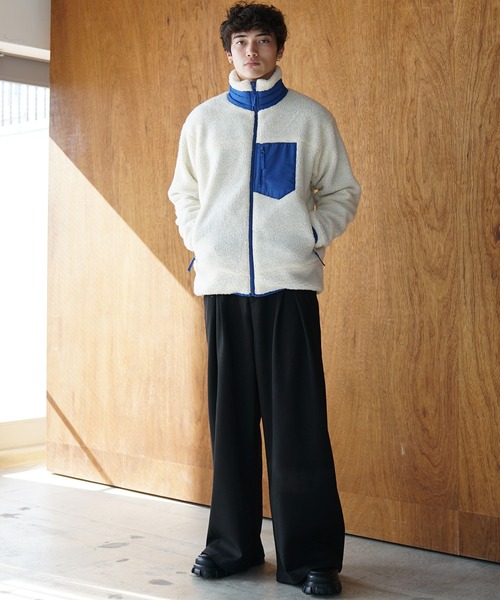 MinoriTY select】シープボアジップアップブルゾン ジャケット メンズ