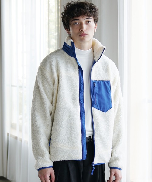 MinoriTY select】シープボアジップアップブルゾン ジャケット メンズ