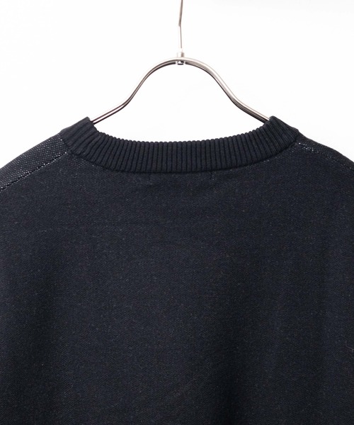 Bling Leads(ブリングリーズ)の「★Bling Leads★JQDクル-★Nニット(Tシャツ/カットソー・メンズ・グレー/ブラック・LARGE/MEDIUM)」の4枚目の写真