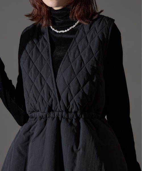 大幅値下げ中⭐︎新品未使用 エルメス　キルティングジレ　サイズ34 セール】キルティング深Vネックベスト（ベスト）｜each（イーチ