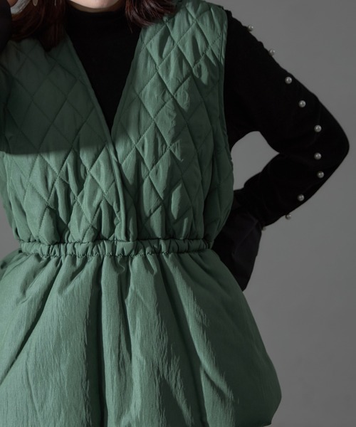 大幅値下げ中⭐︎新品未使用 エルメス　キルティングジレ　サイズ34 セール】キルティング深Vネックベスト（ベスト）｜each（イーチ