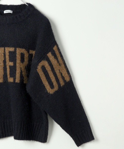 LEPSIM（レプシィム）の「3ゲージブークレロゴプルオーバー　250422（ニット/セーター・レディース・ベージュ/ネイビー/レッド・FREE）」の17枚目の写真