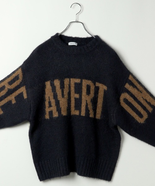 LEPSIM（レプシィム）の「3ゲージブークレロゴプルオーバー　250422（ニット/セーター・レディース・ベージュ/ネイビー/レッド・FREE）」の18枚目の写真