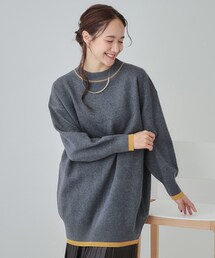 Cutie Blonde | 【S-LL】バックロゴがアクセント もちもちやわらかニットチュニック(チュニック)