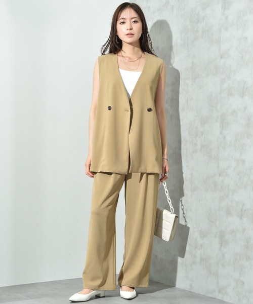 INTERPLANET（インタープラネット）の「【ＣＬＯＣＨＥ】接触冷感ダブルベスト（ベスト・レディース・ベージュ/ブラック/チャコールグレー・FREE）」の5枚目の写真